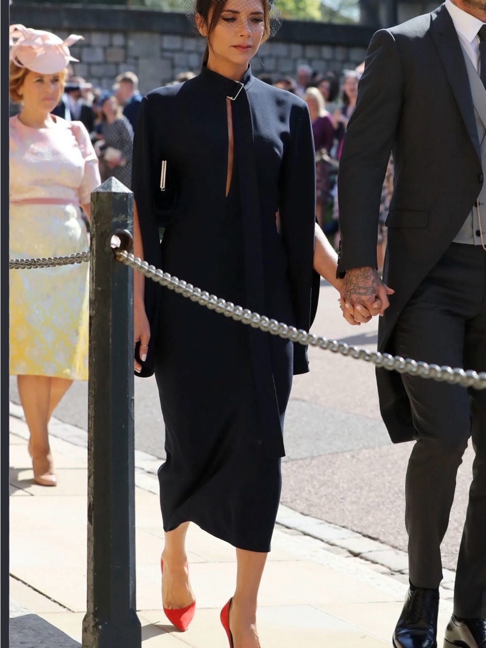 Victoria Beckham Black Midi Dress